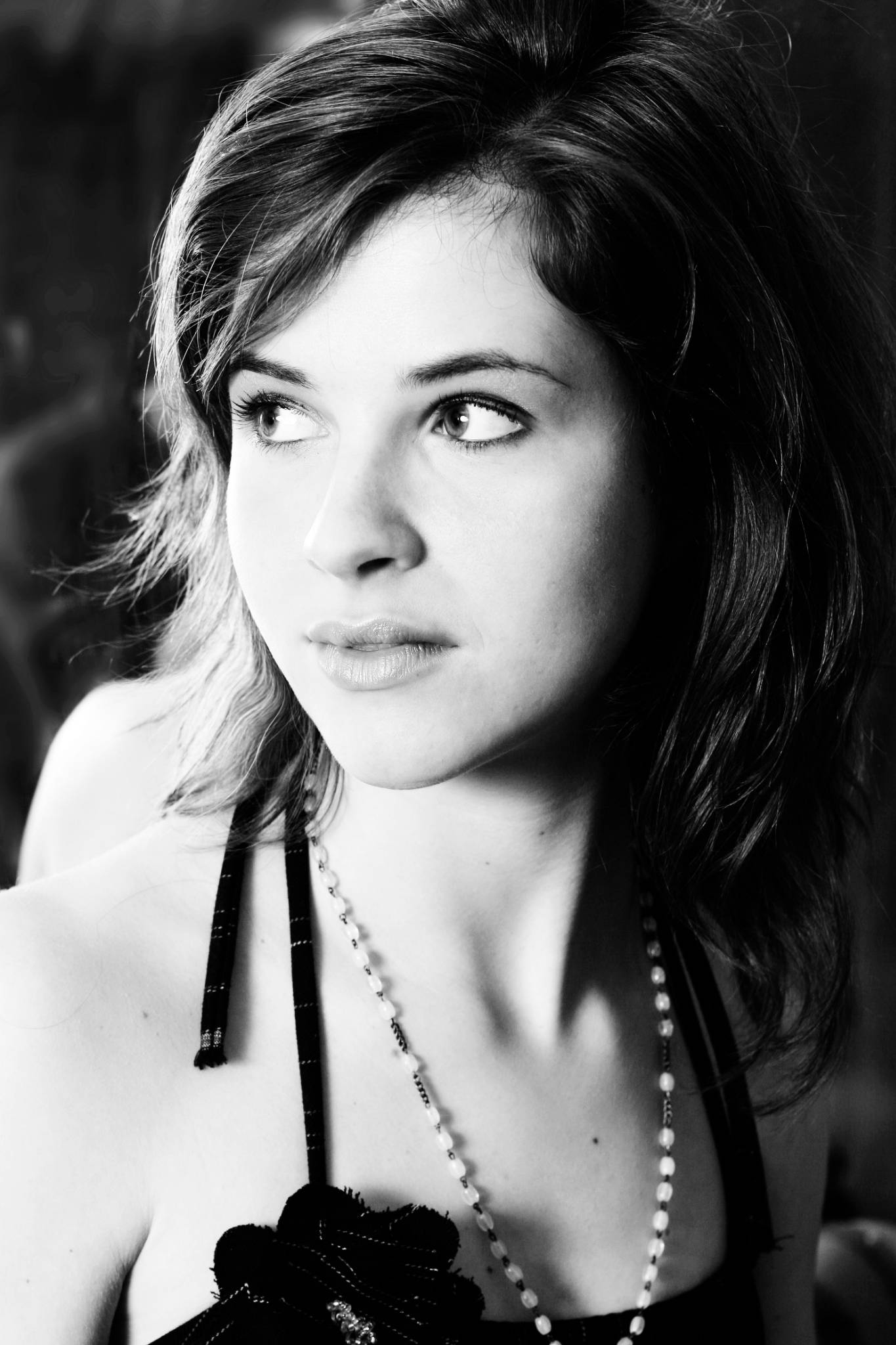 Model Portrait, Halbprofil