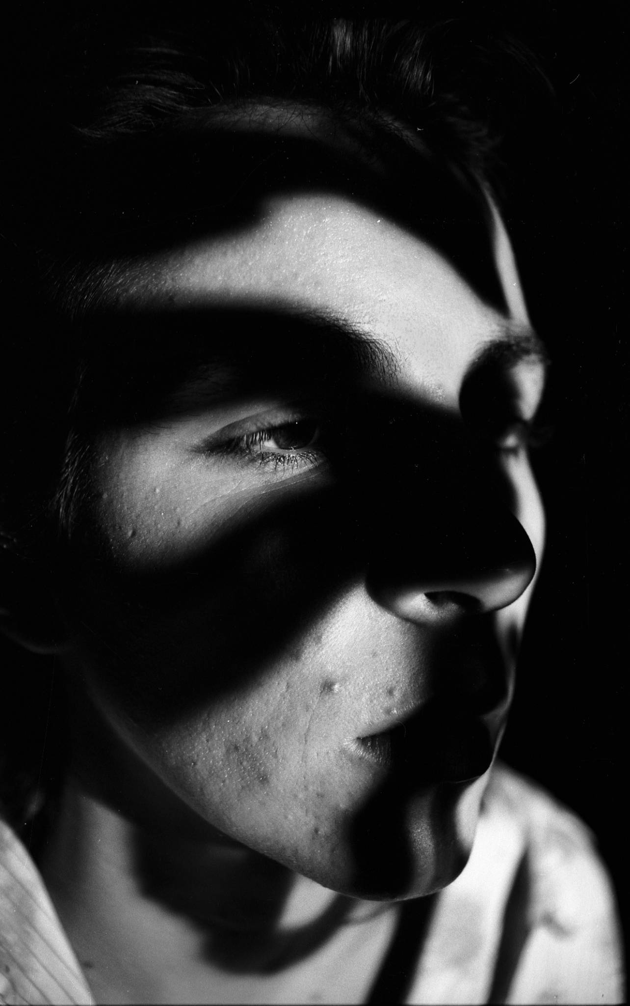 Portrait Frau Rasterprojektion 2