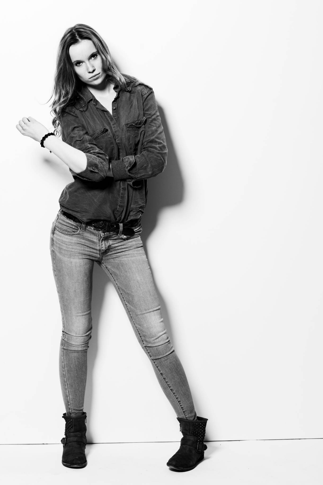 Frau in Jeans
